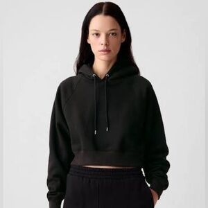 Like new black Gap cropped hoodie size XS